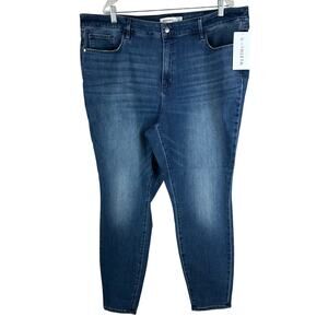 Athleta Sculptek Ultra Skinny Jean Pant True Blue Women's Size 24X New With Tags